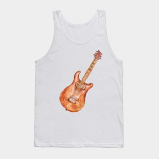 watercolor guitar Tank Top